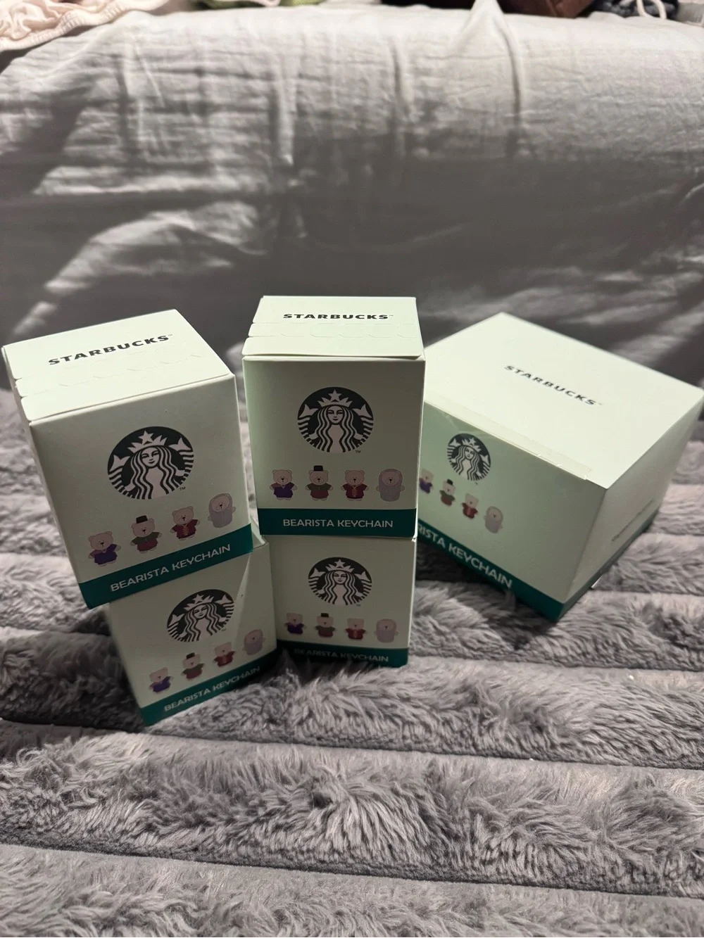 Starbucks Bearista Keychain Box Set of 4 - Singapore Exclusive (Sealed)